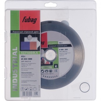 Алмазный отрезной диск FUBAG FZ-I D200