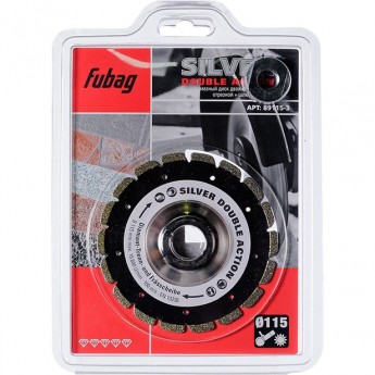 Алмазный отрезной диск FUBAG Silver Double Action D115
