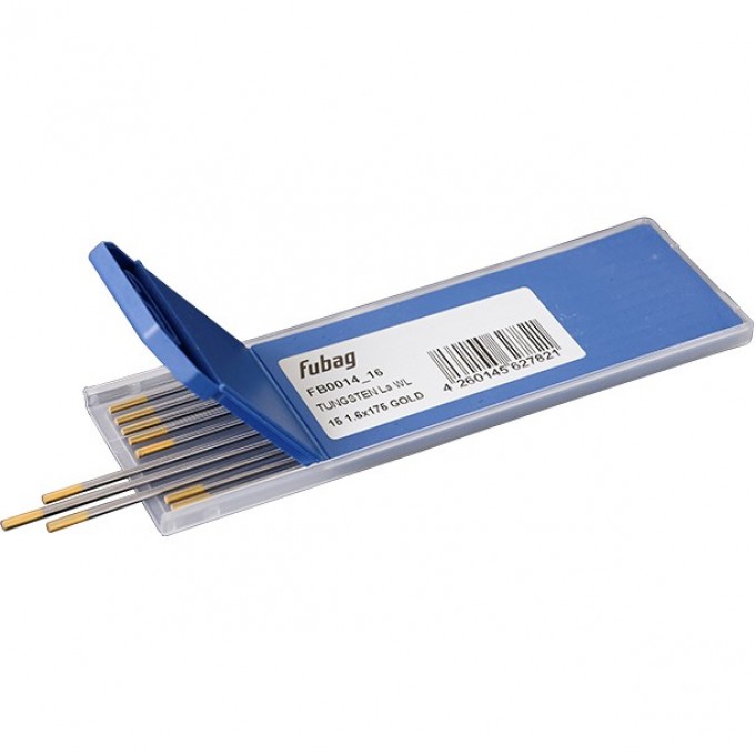 Вольфрамовые электроды FUBAG D1.6x175мм (gold)_WL15 (10 шт.) FB0014_16 Вольфрамовые электроды FUBAG D1.6x175мм (gold)_WL15 (10 шт.) FB0014_16